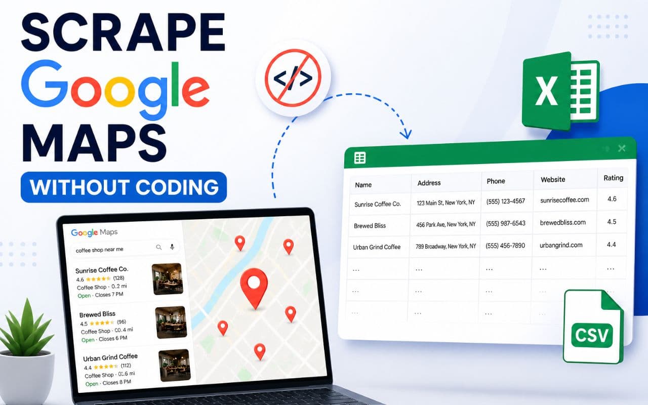 How to Scrape Google Maps Without Coding (No Tech Skills Needed)